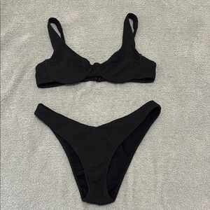 Pac Sun LA Hearts Black Bikini